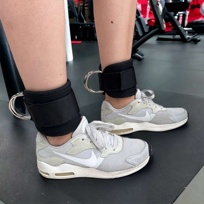 Ankle Wrist Straps, side in Gym