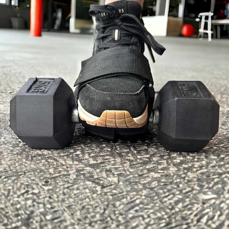 Dumbell Straps product Foto met Voet