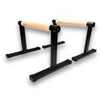 KRAKEN Parallettes 30 cm | Wooden Grip Push Up Bars