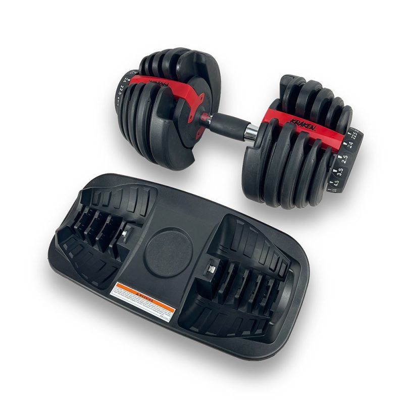 KRAKEN 24 KG Adjustable dumbbell - complete set, left corner 2