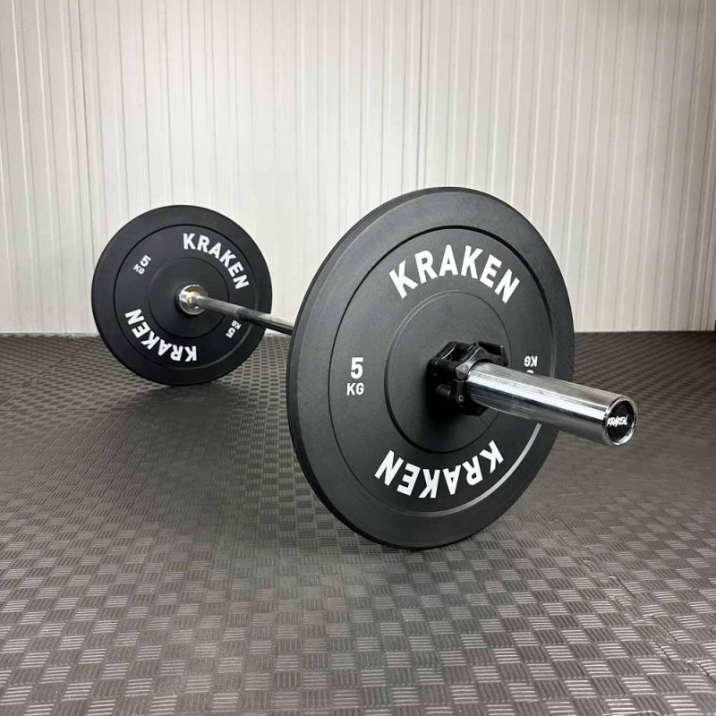 KRAKEN Barbell 150 cm met bumperplates