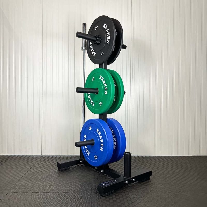 KRAKEN Plate Rack met bumperplates