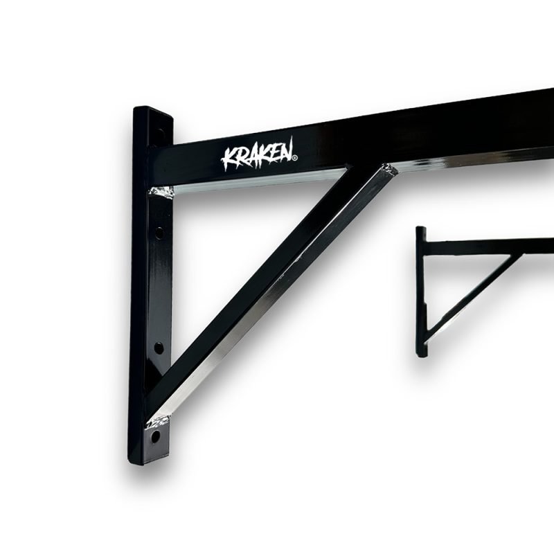 KRAKEN Single Grip Pull Up Bar Close Up Logo