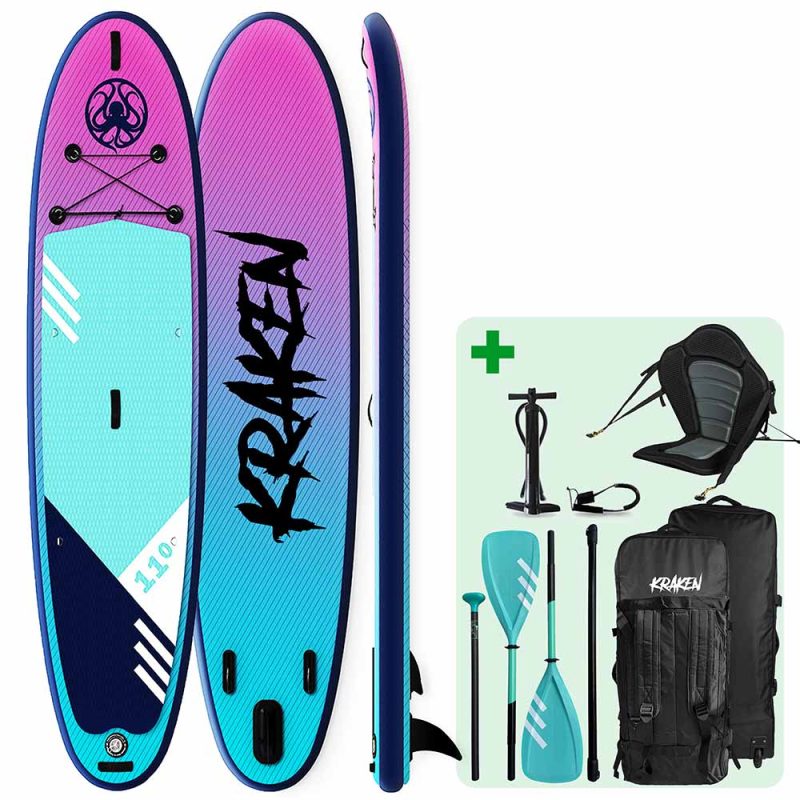 KRAKEN Sky 11'0 Inflatable Paddle Board Set, All-round Inflatable Paddle Board
