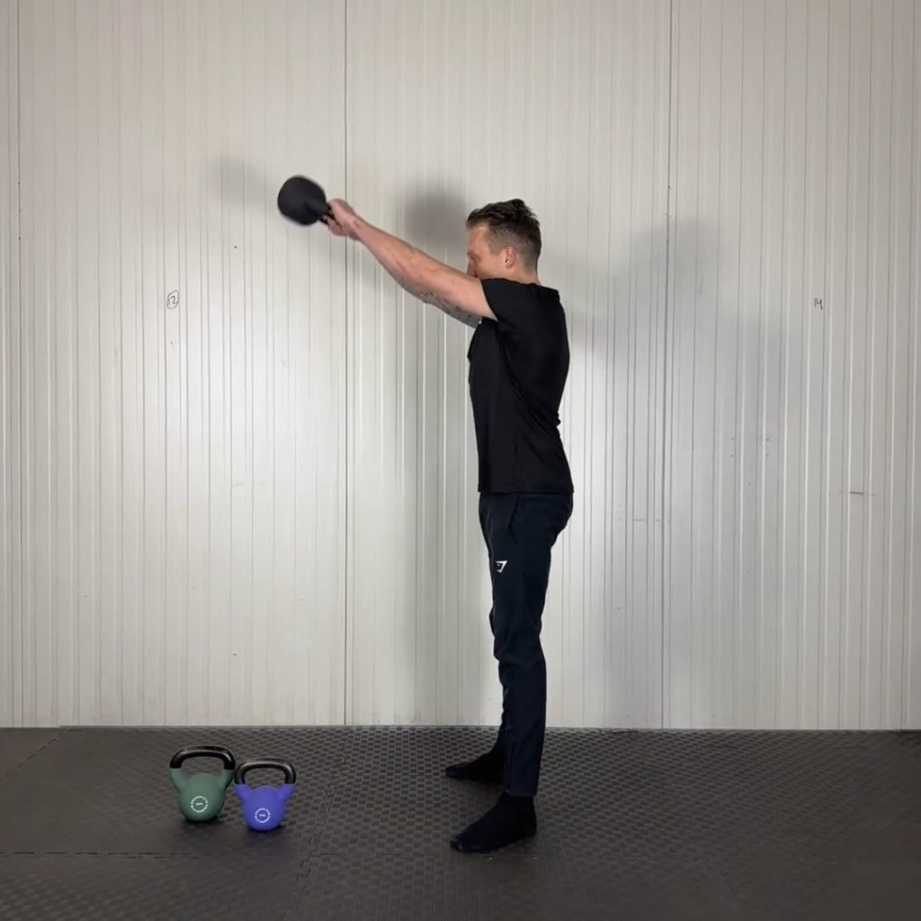 Kettlebell swing with a KRAKEN kettlebell