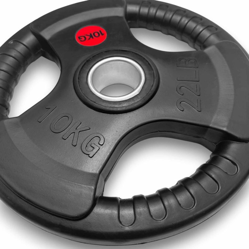 Tri Grip Weight Plate 10 KG close up