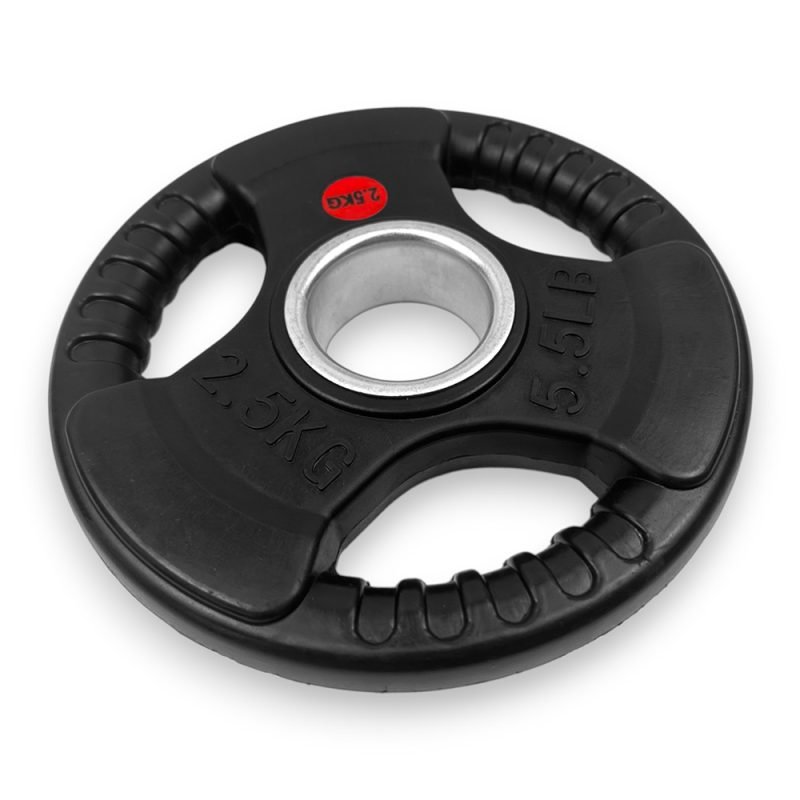 Tri Grip Weight Plate 2,5 KG, angled front