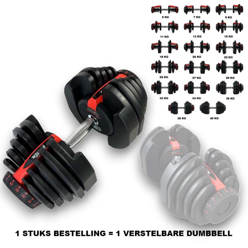 KRAKEN adjustable dumbbell 40 KG Adjustable options