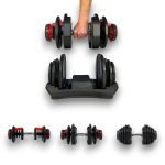 KRAKEN Adjustable Dumbbell 40 KG | 5 to 40 kg, 17 steps