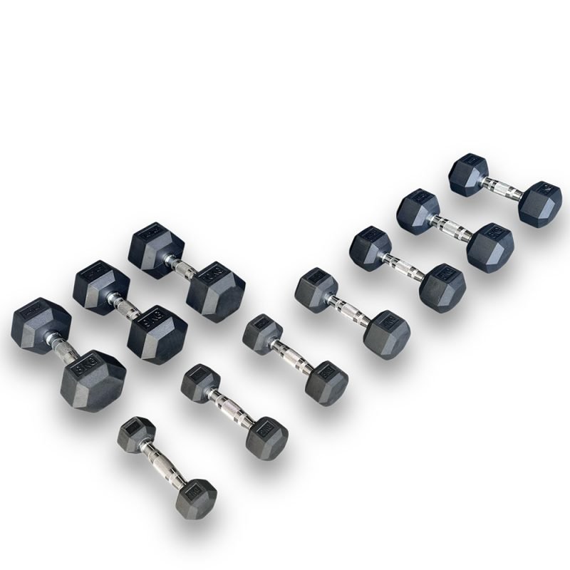KRAKEN Hex Dumbbell Bundle – 110 KG Set