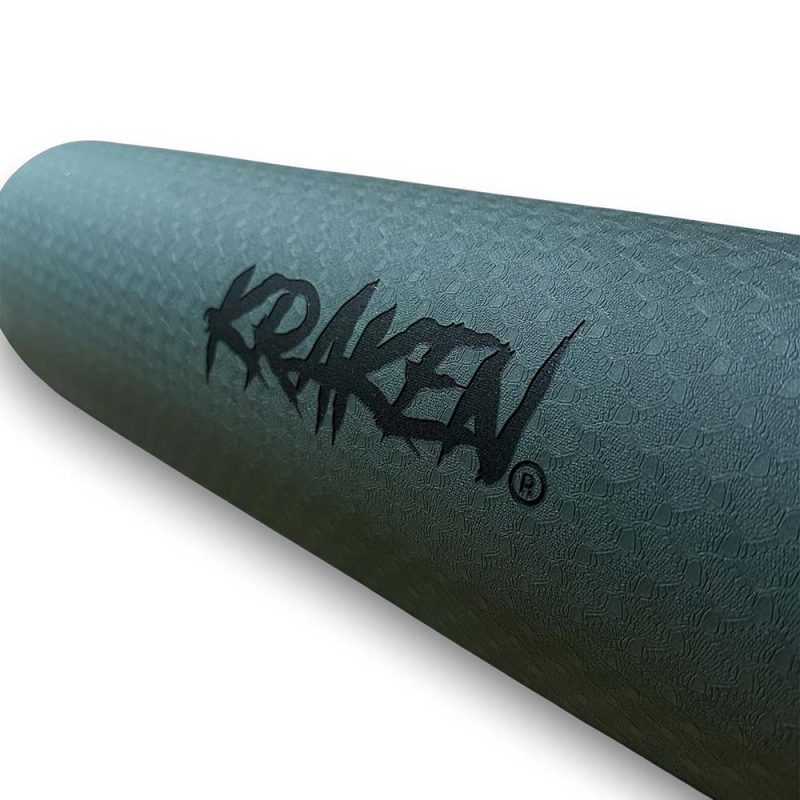 KRAKEN Yogamat Green logo schaduw