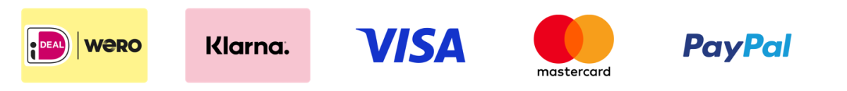 Payment methods: iDEAL, Wero, Klarna, credit card and PayPal